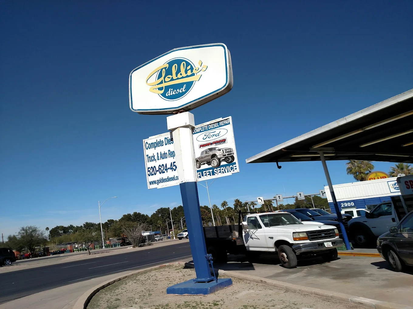 Goldie's Diesel exterior sign at 3321 N Freeway Tucson AZ